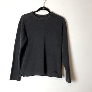 Ted Baker London women’s gray textured long sleeve crew neck sweater Size 3